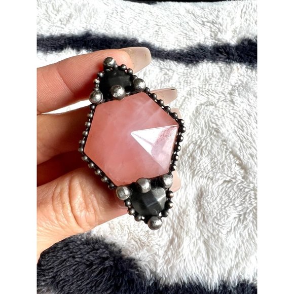 Handmade Jewelry - MASSIVE Rose Quartz Love Statement Ring